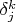 $\delta_j^k$
