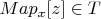 $Map_x[z]\in T$