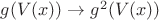 $g(V(x)) \to g^2(V(x))$