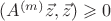$(A^{(m)}\vec z,\vec z)\geqslant0$