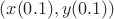$(x(0.1),y(0.1))$