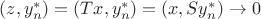 $(z,y^*_n)=(Tx,y_n^*)=(x,Sy_n^*)\to 0$