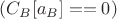 $(C_B[a_B] == 0)$