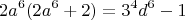 $$2a^6(2a^6+2) = 3^4d^6-1$$