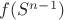 $f(S^{n-1})$