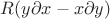 $R(y\partial x - x\partial y)$
