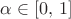 $\alpha\in[0,\,1]$