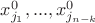 $x^{0}_{j_1},...,x^{0}_{j_{n-k}}$