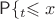 $\mathsf P\{\W_t \leqslant x}$