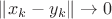 $\|x_k-y_k\|\to 0$