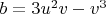 $b=3u^2v-v^3$