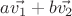 $a\vec{v_1}+b\vec{v_2}$
