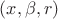 $(x, \beta, r)$