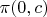 $\[\pi (0,c)\]$