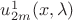 $\[u_{2m}^1(x,\lambda )\]$