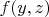 $f(y,z)$