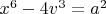 $x^6-4 v^3=a^2$