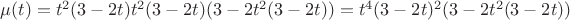 $\mu(t)=t^2(3-2t)t^2(3-2t)(3-2t^2(3-2t))=t^4(3-2t)^2(3-2t^2(3-2t))$