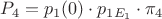 $P_4=p_1(0) \cdot p_{1E_1} \cdot \pi_4$