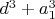 $d^3+a_1^3$