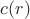 $c(r)$