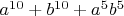 $a^{10}+b^{10}+a^5b^5$