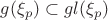 $g(\xi_p)\subset gl(\xi_p)$