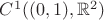 $C^1((0,1),\mathbb{R}^2)$