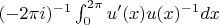 $(-2\pi i)^{-1}\int_{0}^{2\pi} u'(x) u(x)^{-1} dx$