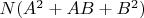 $N(A^2+AB+B^2)$