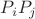 $P_iP_j$
