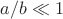 $a/b \ll 1$