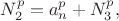 $$N_2^p=a_n^p+N_3^p,$$