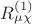 $R^{(1)}_{\mu\chi}$