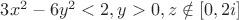 $3x^2-6y^2<2, y>0,z\notin [0,2i]$