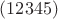 $(1 2 3 4 5)$