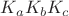 $K_aK_bK_c$