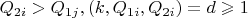 $\[Q_{2i}  > Q_{1j} ,(k,Q_{1i} ,Q_{2i} ) = d \geqslant 1\]$