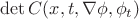 $\det C (x,t, \nabla \phi,\phi_t)$