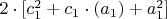 $2\cdot[c_1^2+c_1\cdot(a_1)+a_1^2]$