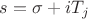 $s = \sigma + iT_j$