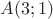 $A(3;1)$