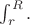 $\int_{r}^{R}.$