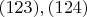 $(123),(124)$