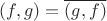 $(f, g) = \overline {(g, f)}$