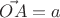 $\vec{OA}=a$