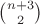 $\binom{n+3}{2}$