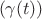 $$( \gamma(t) )$$