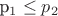 p_1\leq p_2