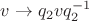 $v\to q_2vq_2^{-1}$
